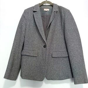 Ann Taylor LOFT 100% Cotton Blazer Size 4